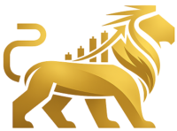 FTAsiaStock Technology golden lion logo with an upward stock market chart and growth arrow